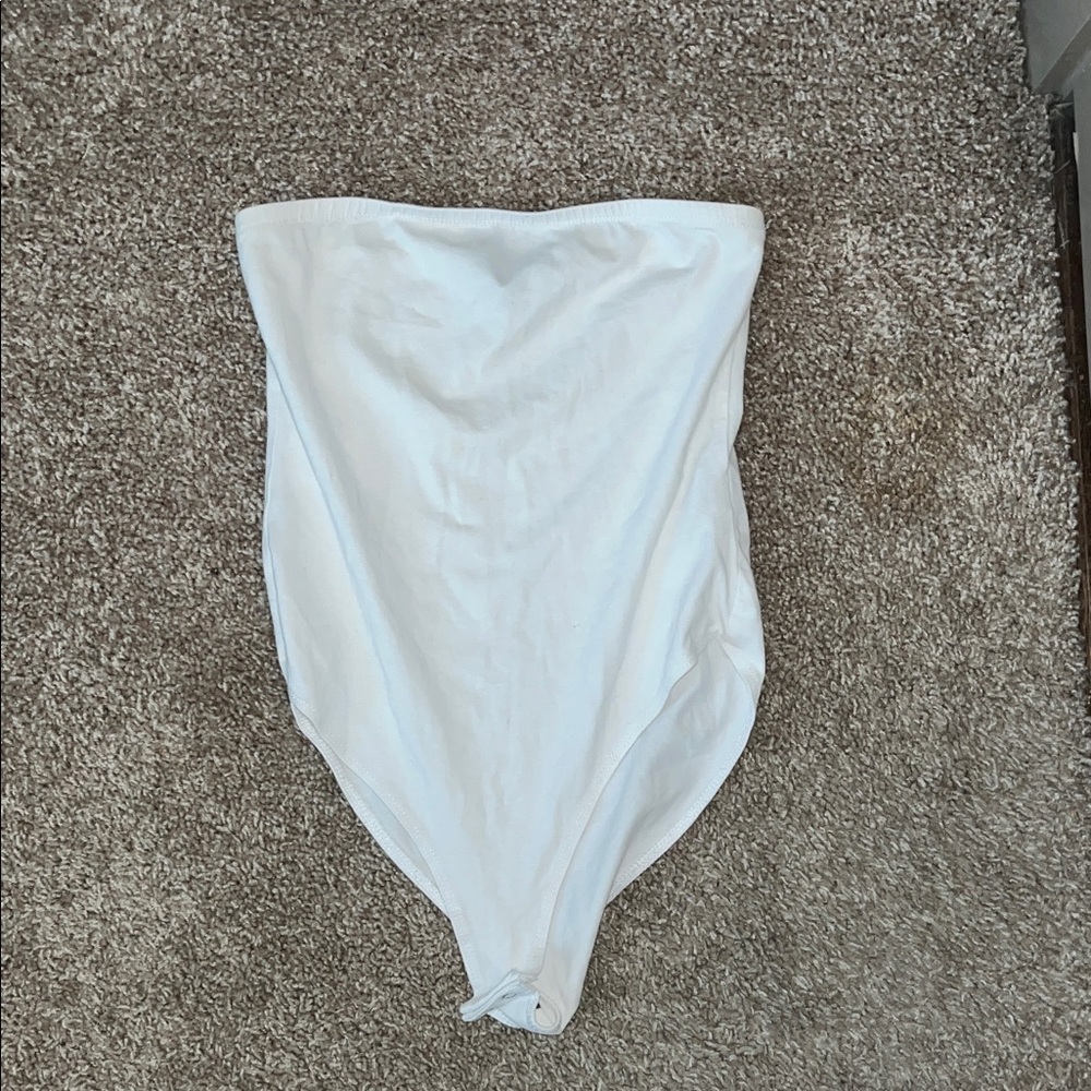 Forever 21 White Strapless Top